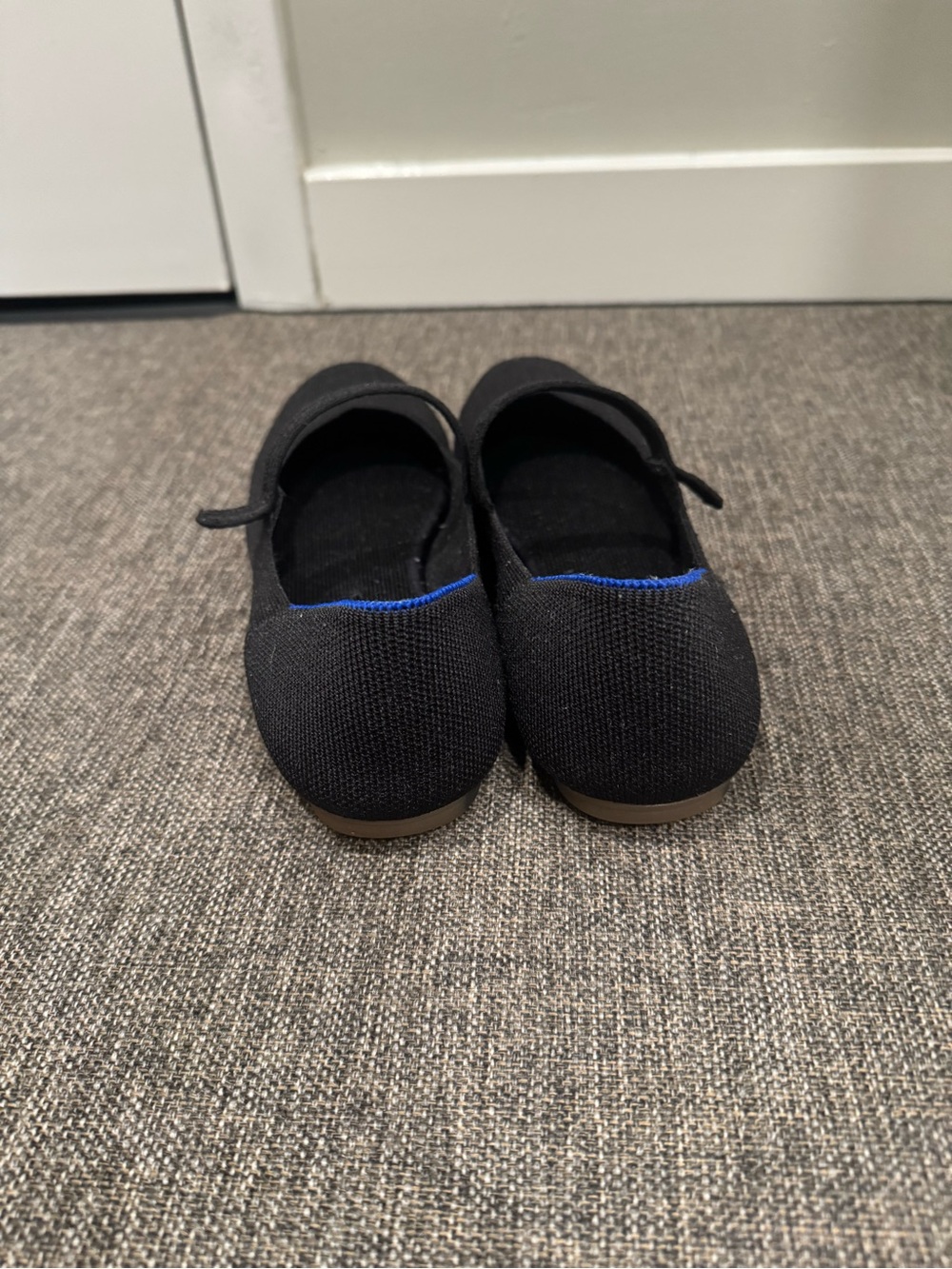 ROTHY’S THE SQUARE MARY JANE, BLACK KNIT FLATS, MACHINE WASHABLE! - Picture 11 of 14